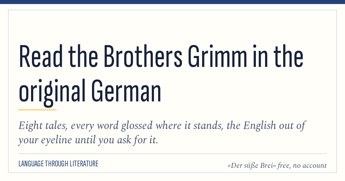 Learning a Language Through Literature.